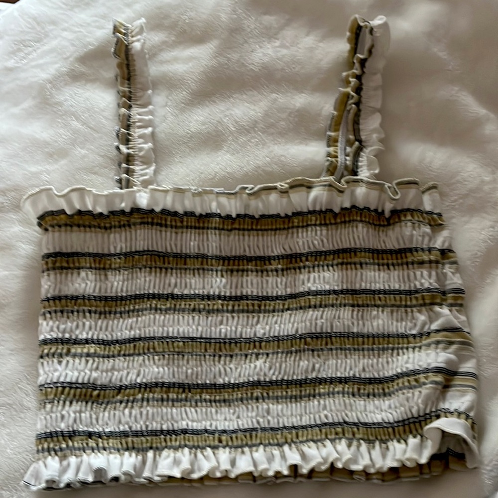 Tank top, Size small, Color yellow and beige